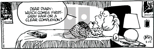Luann on Thursday August 22, 1985 Comic Strip