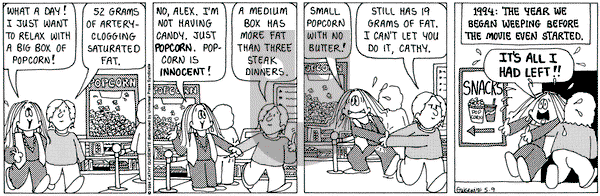 Cathy Classics on Monday May 9, 1994 Comic Strip
