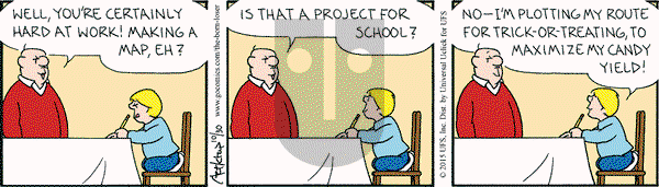 The Born Loser on Friday October 30, 2015 Comic Strip