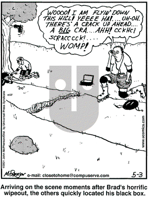 Close to Home on Thursday May 3, 2001 Comic Strip