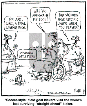 In the Bleachers on Friday November 28, 1997 Comic Strip