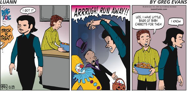 Luann on Sunday October 28, 2018 Comic Strip