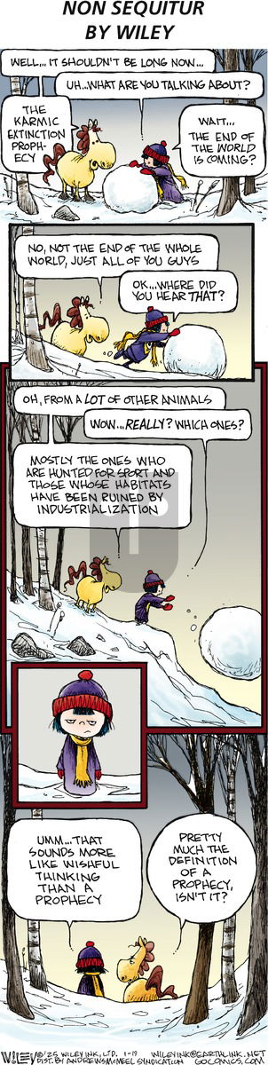 Non Sequitur - Sunday January 19, 2025 Comic Strip