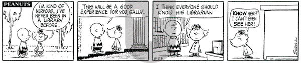 Peanuts - Tuesday April 23, 1963 Comic Strip