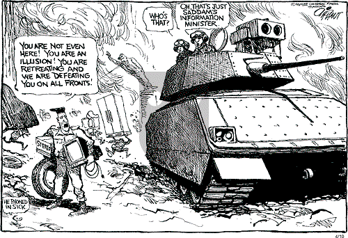 Pat Oliphant on Thursday April 10, 2003 Comic Strip