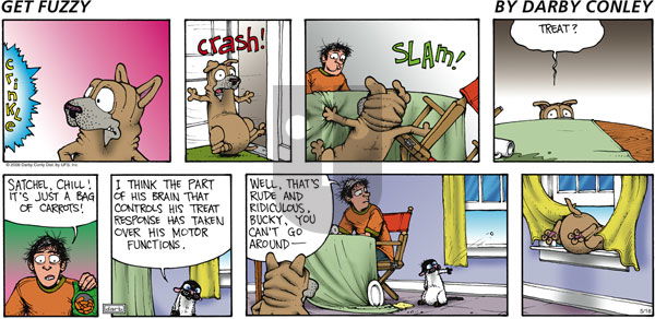 Get Fuzzy on Sunday May 18, 2008 Comic Strip