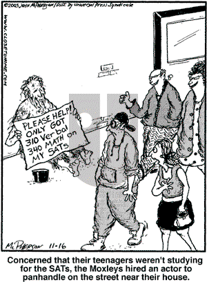 Close to Home on Wednesday November 16, 2005 Comic Strip