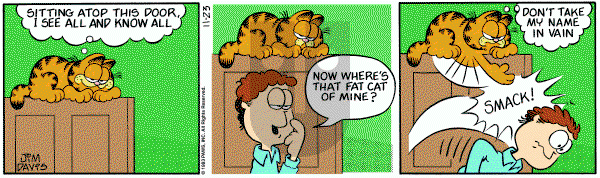 Garfield on Wednesday November 23, 1983 Comic Strip
