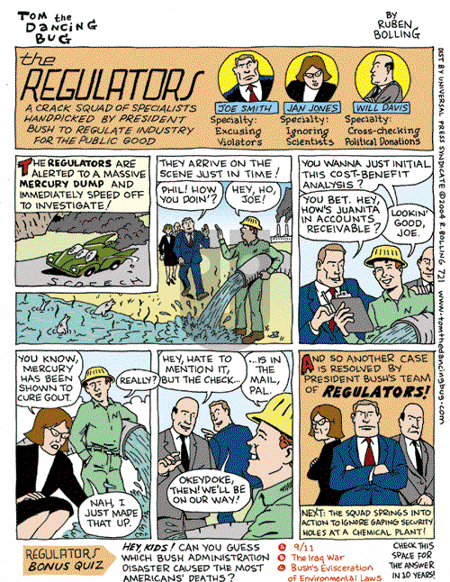 Tom the Dancing Bug on Saturday October 16, 2004 Comic Strip