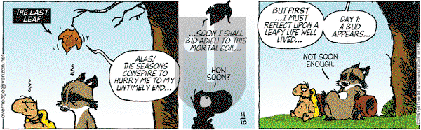 Over the Hedge on Tuesday November 10, 2015 Comic Strip