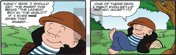 Nancy on Saturday April 16, 2016 Comic Strip
