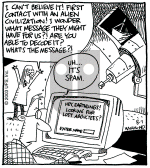 Reality Check on Thursday August 7, 2003 Comic Strip