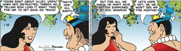 Alley Oop on Wednesday January 18, 2017 Comic Strip