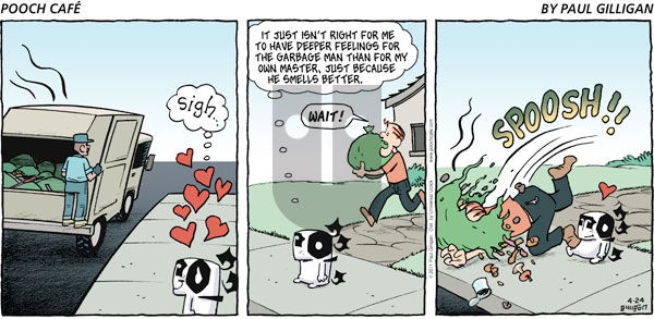 Pooch Cafe on Sunday April 24, 2011 Comic Strip
