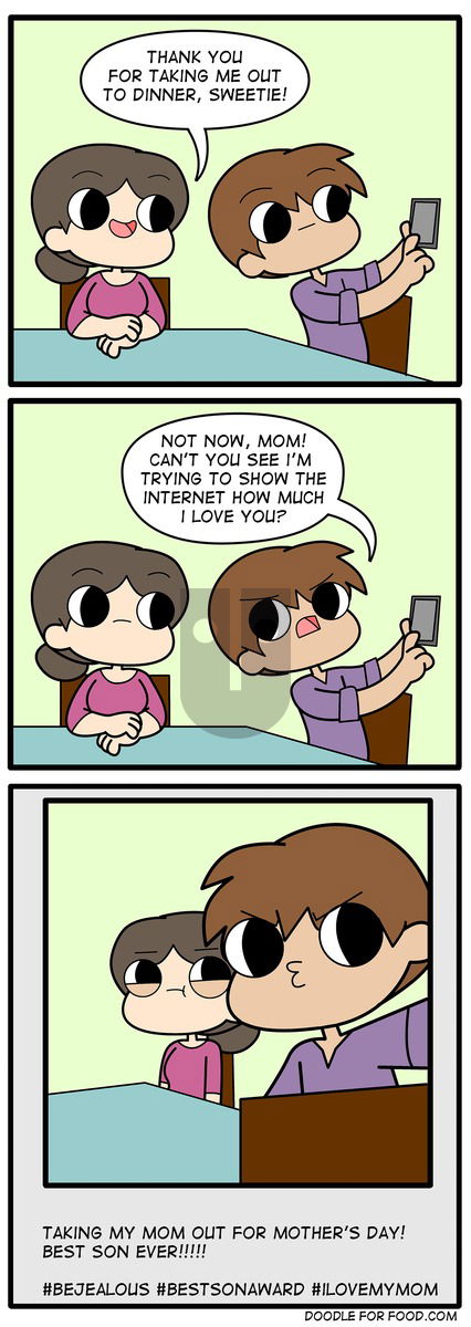 Doodle for Food on Sunday May 13, 2018 Comic Strip