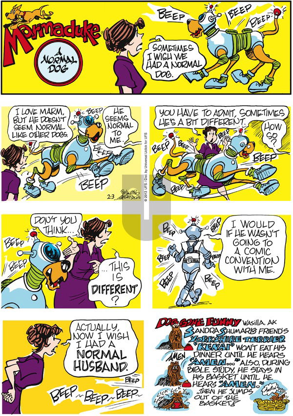 Marmaduke on Sunday February 3, 2013 Comic Strip