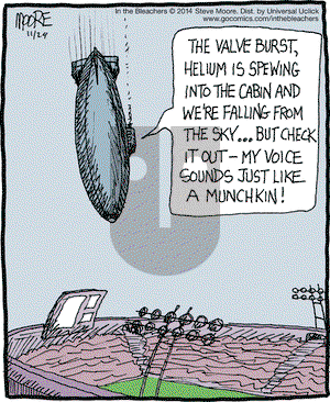 In the Bleachers on Monday November 24, 2014 Comic Strip