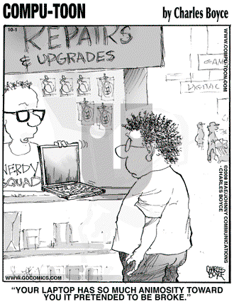 Compu-toon on Wednesday October 1, 2008 Comic Strip