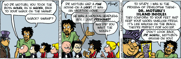 Cleats - Saturday October 16, 2021 Comic Strip