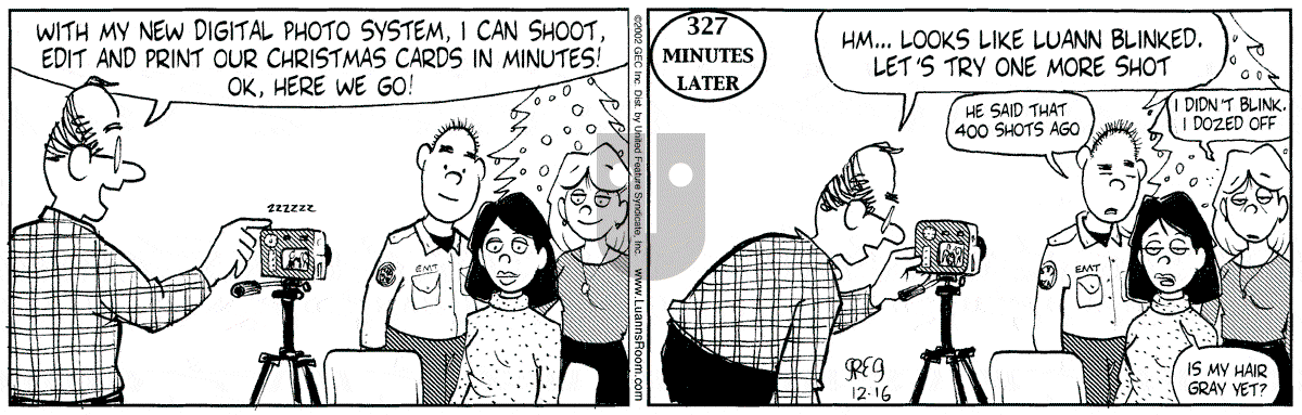 Luann - Monday December 16, 2002 Comic Strip