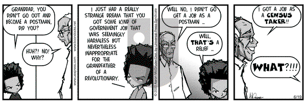 The Boondocks on Monday June 19, 2000 Comic Strip