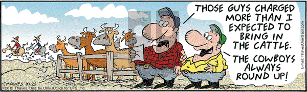 Frank and Ernest on Thursday October 25, 2012 Comic Strip