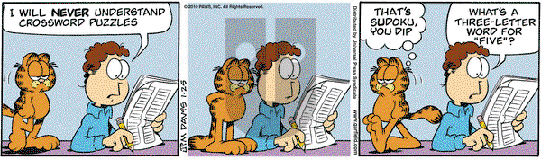 Garfield on Monday January 25, 2010 Comic Strip