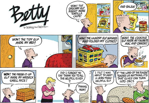 Betty - Sunday July 21, 2019 Comic Strip