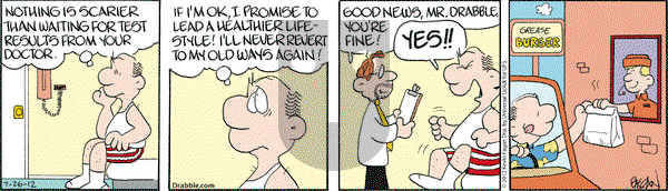 Drabble on Thursday July 26, 2012 Comic Strip