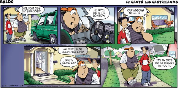 Baldo on Sunday January 18, 2004 Comic Strip