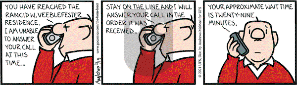 The Born Loser on Friday February 19, 2021 Comic Strip