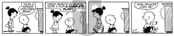 Peanuts on Tuesday June 8, 1954 Comic Strip