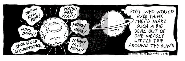 Frank and Ernest on Friday December 31, 1993 Comic Strip