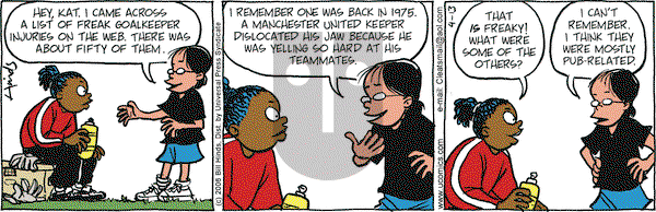 Cleats on Thursday April 13, 2006 Comic Strip