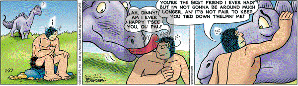 Alley Oop on Saturday January 27, 2018 Comic Strip