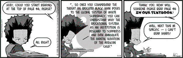 The Boondocks on Wednesday June 11, 2014 Comic Strip