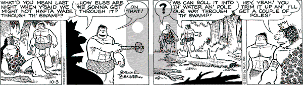 Alley Oop on Saturday October 3, 1998 Comic Strip