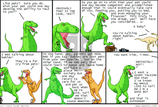 Dinosaur Comics on Tuesday December 2, 2025 Comic Strip
