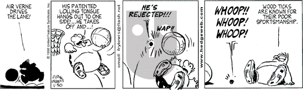 Over the Hedge on Friday January 30, 1998 Comic Strip