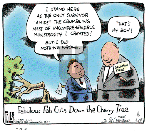 Tom Toles on Thursday April 29, 2010 Comic Strip