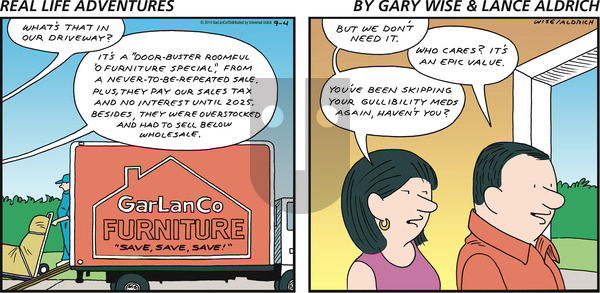 Real Life Adventures on Sunday September 4, 2016 Comic Strip