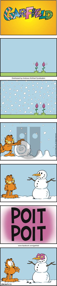 Garfield on Sunday March 3, 2019 Comic Strip