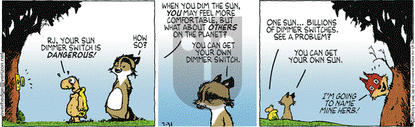 Over the Hedge on Thursday July 31, 2014 Comic Strip