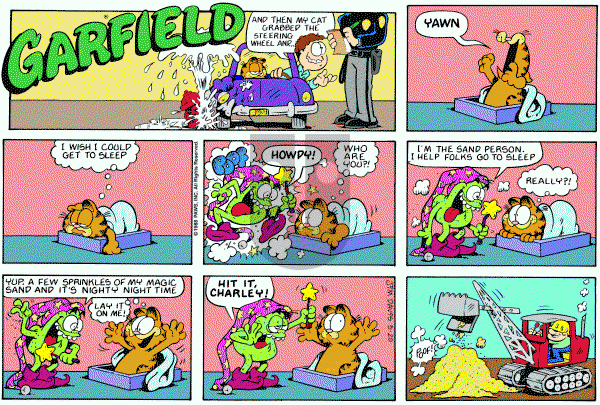 Garfield on Sunday March 20, 1988 Comic Strip