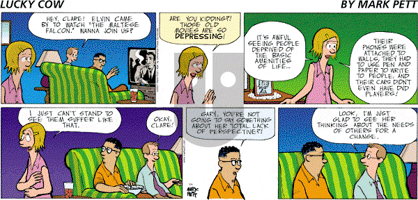 Lucky Cow on Sunday March 4, 2007 Comic Strip