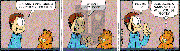 Garfield on Friday January 24, 2014 Comic Strip