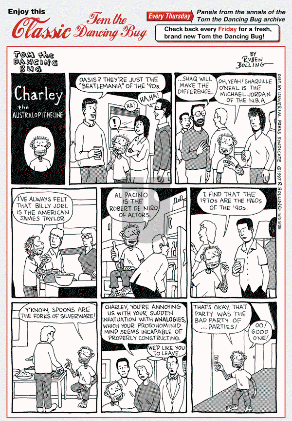 Tom the Dancing Bug on Thursday July 18, 2013 Comic Strip