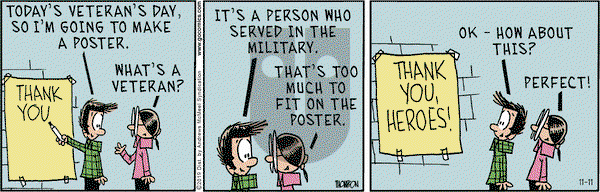 Grand Avenue on Monday November 11, 2019 Comic Strip