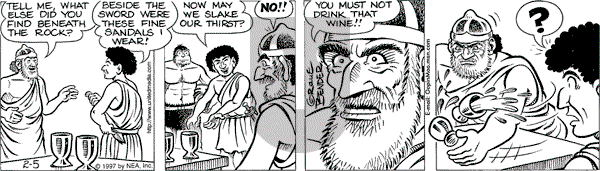 Alley Oop on Wednesday February 5, 1997 Comic Strip