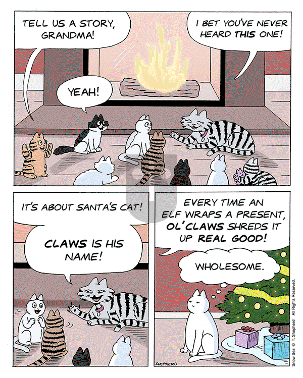 Snow Sez on Monday December 23, 2024 Comic Strip